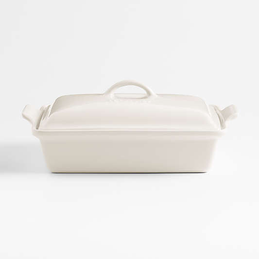 Le Creuset ® Heritage 4-Qt. Cream Rectangular Casserole Dish with Lid