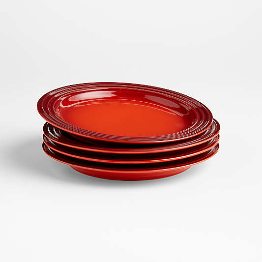 Le Creuset ® Set of 4 Salad Plates Cerise Red