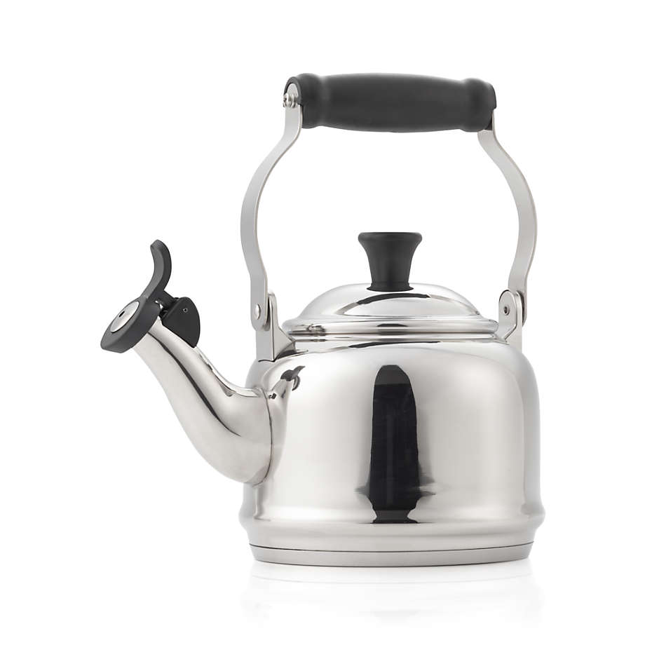 Le Creuset Demi 1.25-Qt. Stovetop Whistling Stainless Steel Tea Kettle +  Reviews