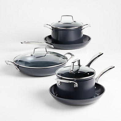 View Le Creuset ® Essential Ceramic Non-Stick 8-Piece Cookware Set details