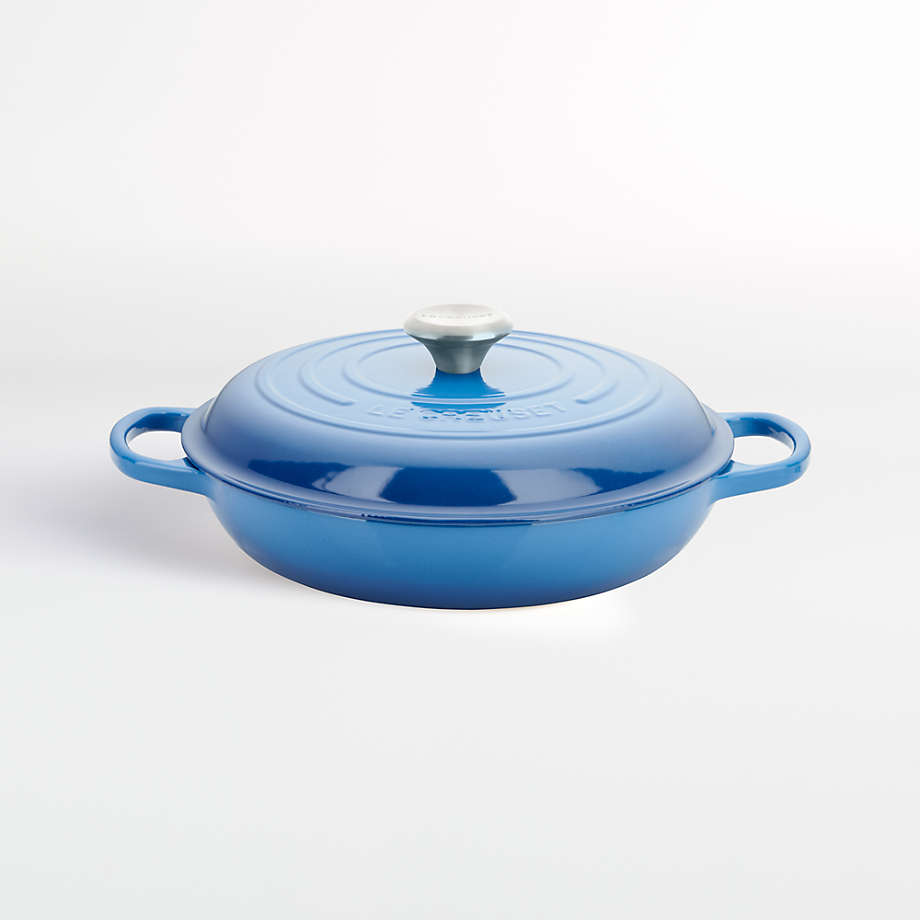 Le Creuset Signature 3.5Qt. Marseille Blue Enameled Cast Iron Braiser