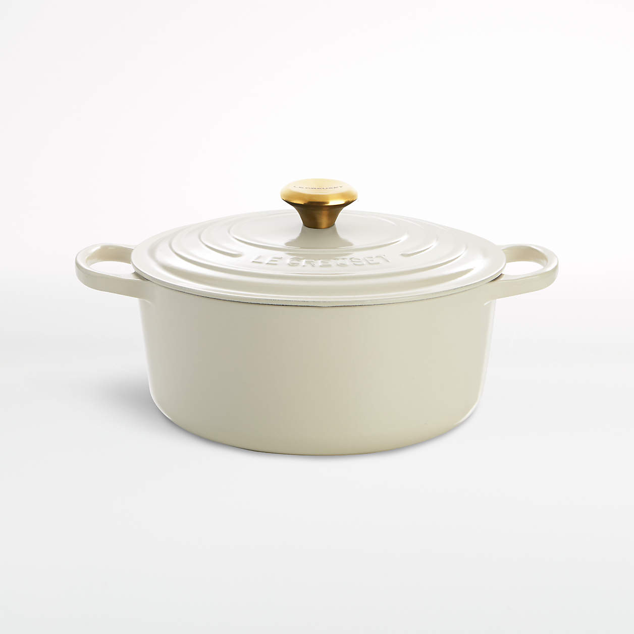 Le Creuset ® Signature 5.5 qt. Round Cream Dutch Oven with Lid