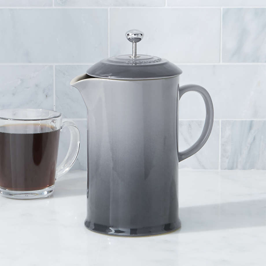 Le Creuset Oyster Grey Stoneware Ceramic French Press + Reviews