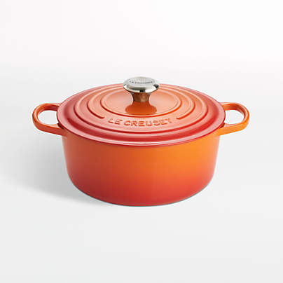 7 Piece Cast Iron Dutch Oven Cookware Set - Sunset Orange (USD 182.00) -  Web9 Shop