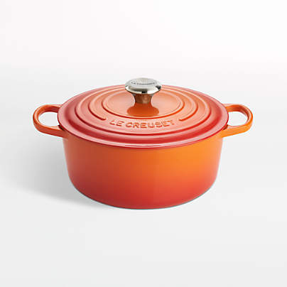 Le Creuset ® Signature 5.5-Qt. Flame Orange Enameled Cast Iron Dutch Oven