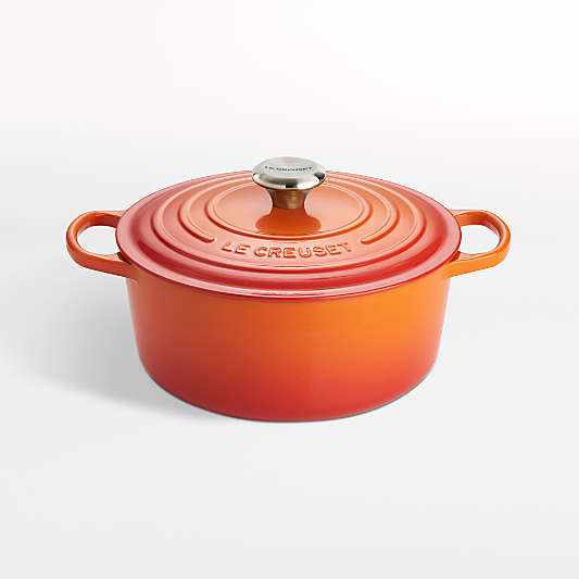 Le Creuset ® Signature 5.5-Qt. Flame Orange Enameled Cast Iron Dutch Oven