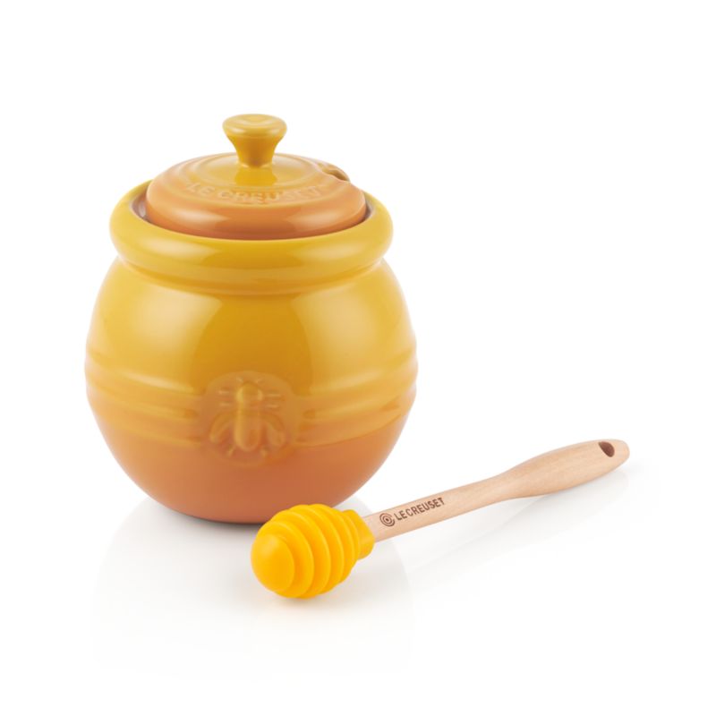 Le Creuset Honey Pot with Dipper + Reviews | Crate & Barrel