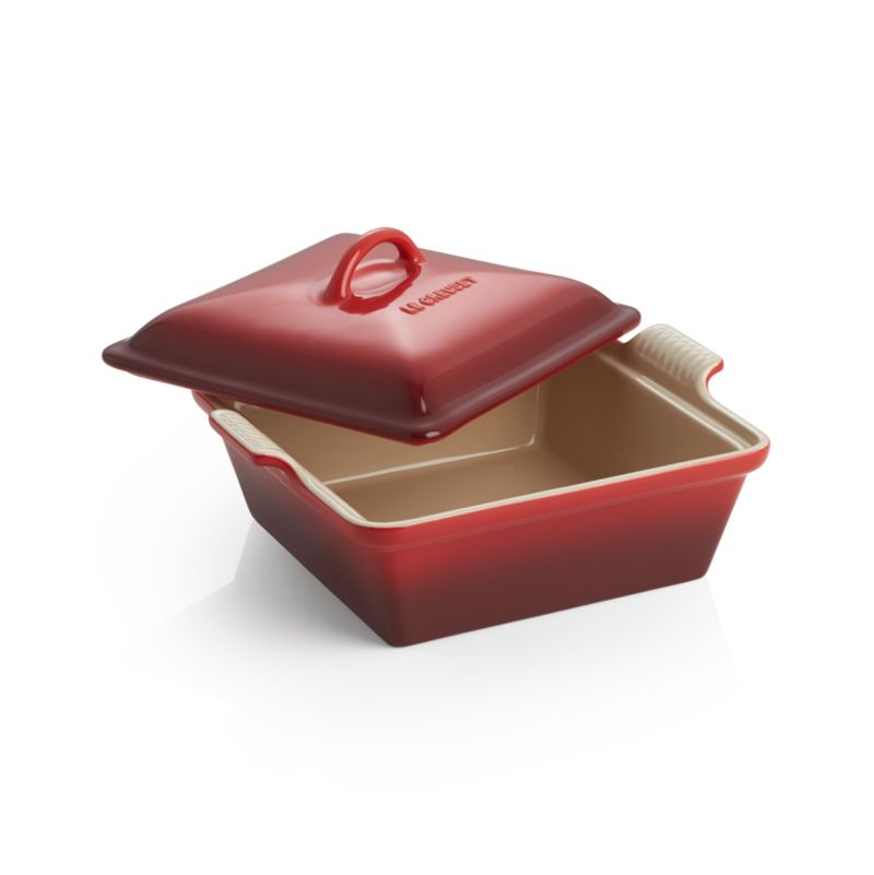 Le Creuset ® Heritage Square Cerise Red Ceramic Baking Dish - image 1 of 4