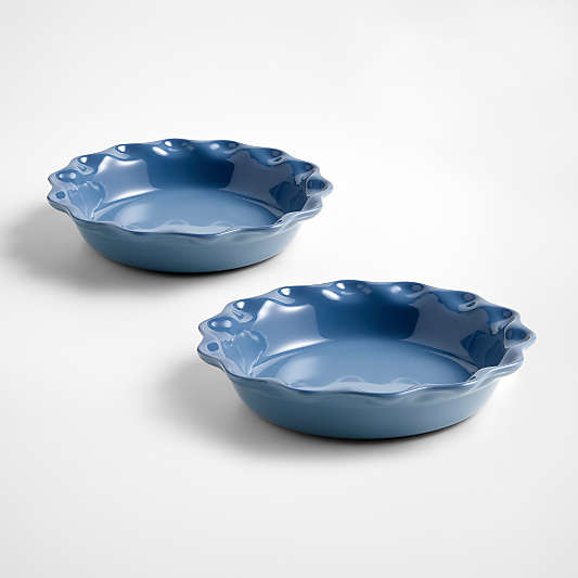 Le Creuset ® Heritage 9" Chambray Pie Dishes, Set of 2