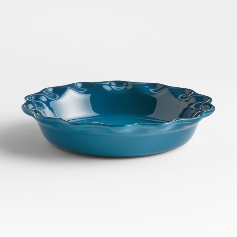 Heritage Pie Dish - 9 inch Deep Teal - Creative Kitchen Fargo