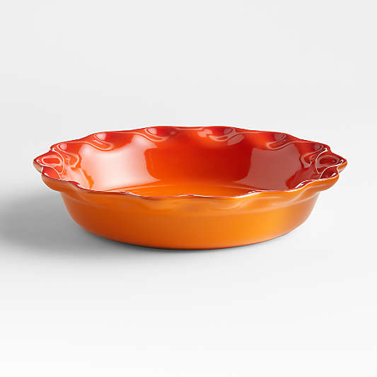 Le Creuset ® Heritage 9" Flame Ceramic Pie Dish