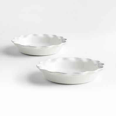 View Le Creuset ® Heritage 9" White Pie Dishes, Set of 2 details