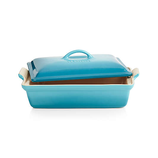 Le Creuset ® 4-Qt. Heritage Caribbean Rectanglular Casserole Dish with Lid
