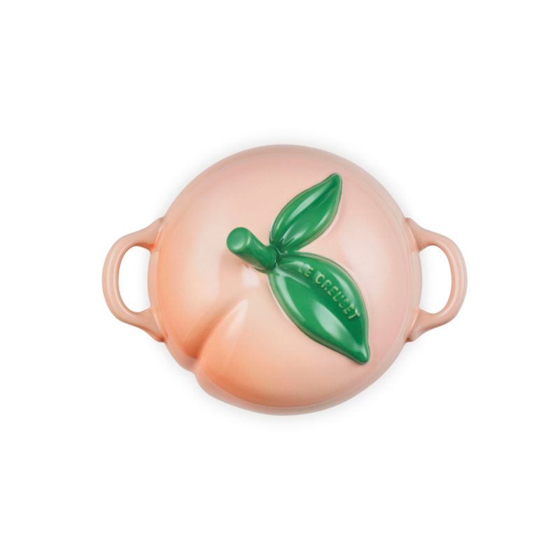 Le Creuset Peach-Shaped Stoneware Mini Cocotte - image 2 of 5