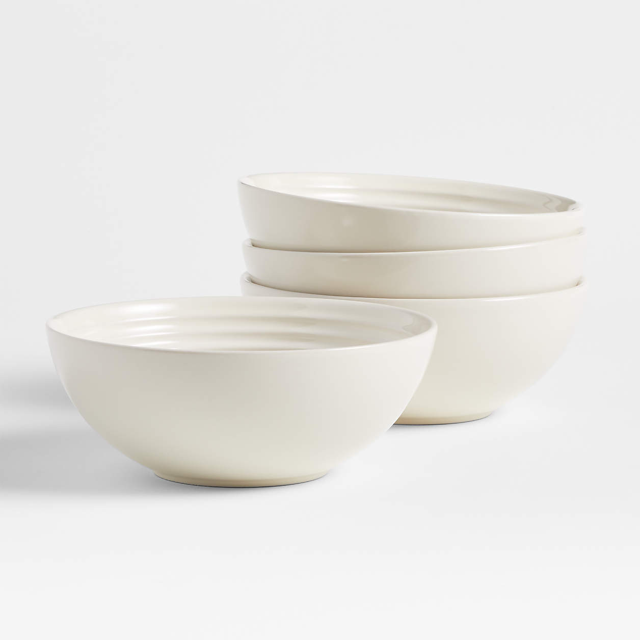 Le Creuset Cream Cereal Bowls, Set of 4 + Reviews Crate & Barrel
