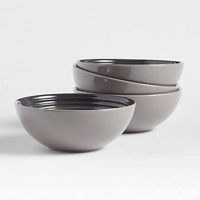 View Le Creuset ® Oyster Grey Cereal Bowls, Set of 4 details