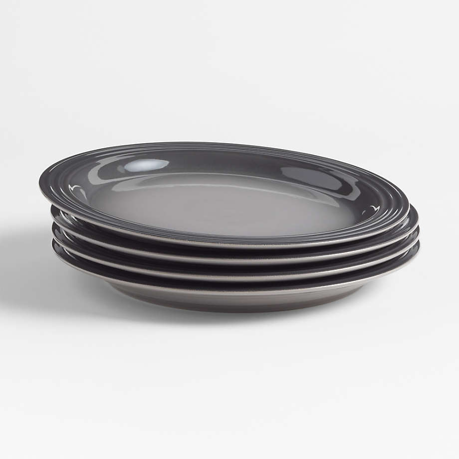 Le Creuset ® Oyster Grey Dinner Plates, Set of 4