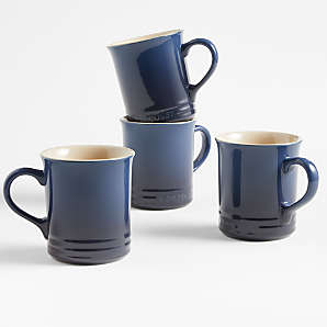 Blue Mugs: Navy & Light Blue Coffee Mugs & Cups