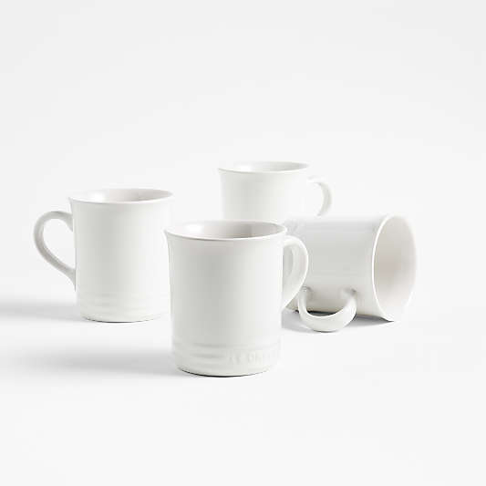 Le Creuset ® 14-oz. White Mugs, Set of 4