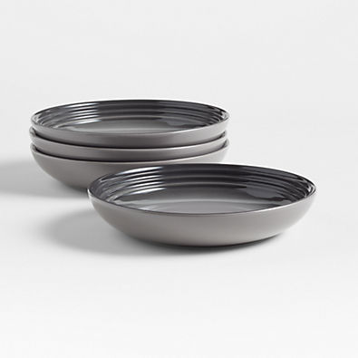 View Le Creuset ® Oyster Grey Pasta Bowls, Set of 4 details