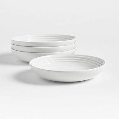 View Le Creuset ® White Pasta Bowls, Set of 4 details