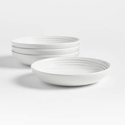 Le Creuset ® White Pasta Bowls, Set of 4