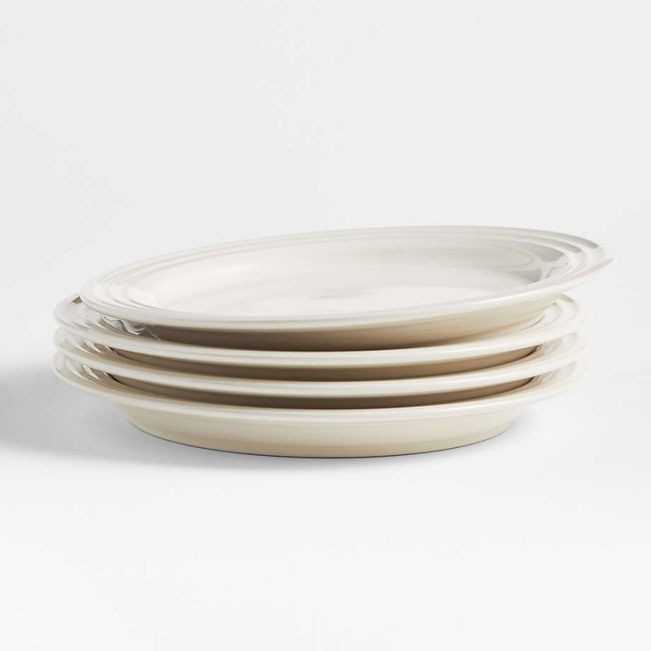 Crate & Barrel | Le Creuset Cream Salad Plates, Set of 4