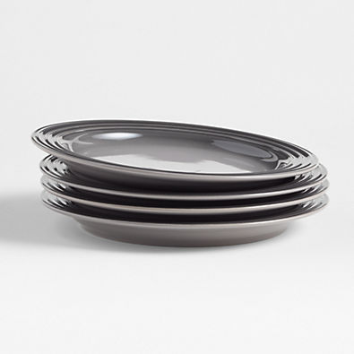 View Le Creuset ® Oyster Grey Salad Plates, Set of 4 details
