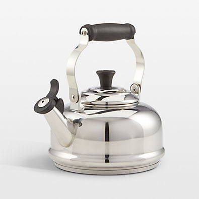 View Le Creuset ® Classic 1.7-Qt. Stainless Steel Whistling Stovetop Tea Kettle details