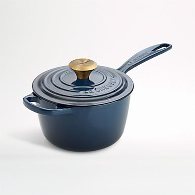 View Le Creuset ® Signature 1.75 qt. Ink Saucepan with Lid details