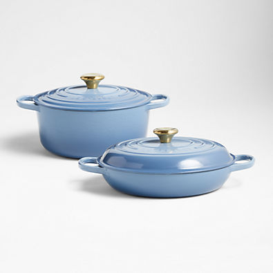 View Le Creuset ® Chambray 4-Piece Cast Iron Cookware Set details