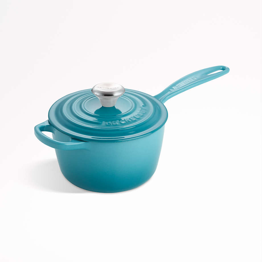 Le Creuset ® Signature 1.75-Qt. Cream Enameled Cast Iron Saucepan with Lid