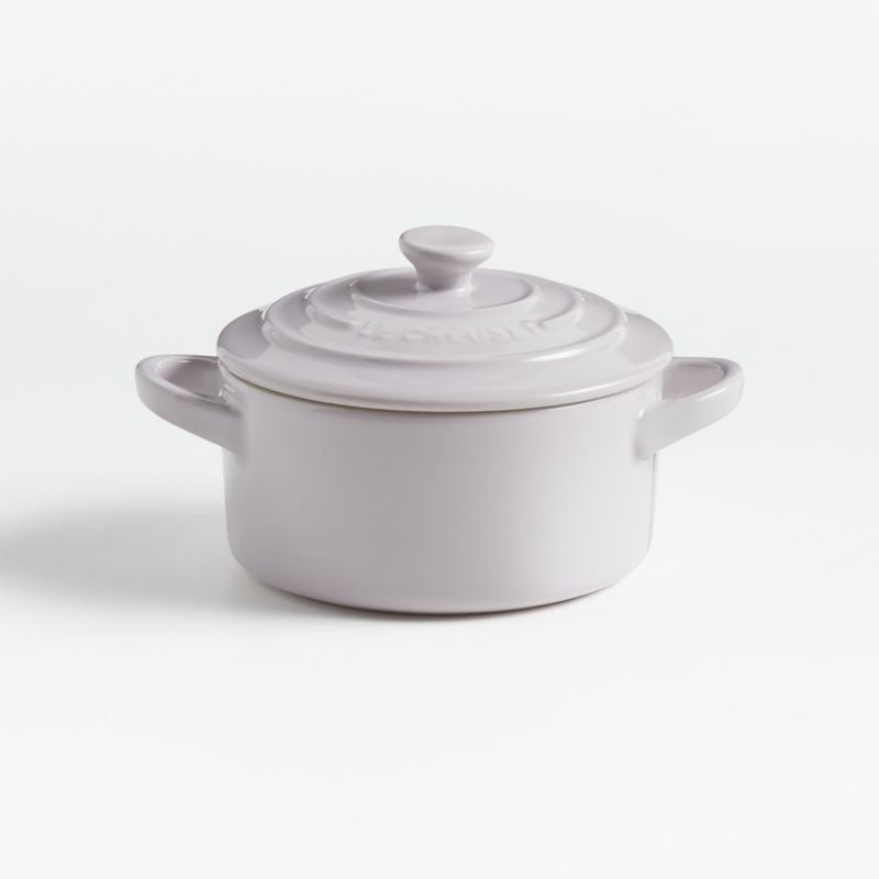 Le Creuset MINI CAST IRON Round Cocotte Collection // creme