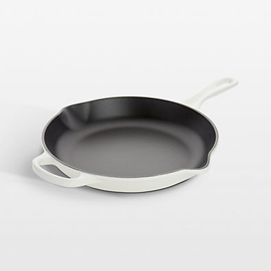 View Le Creuset ® Signature 10.25" White Enameled Cast Iron Skillet details