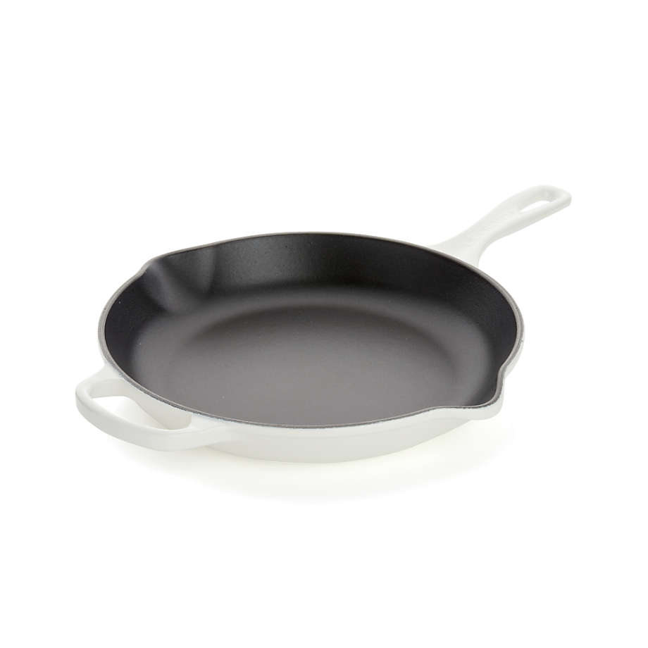 Le Creuset Enameled Cast Iron Classic 9 Skillet in White — Las