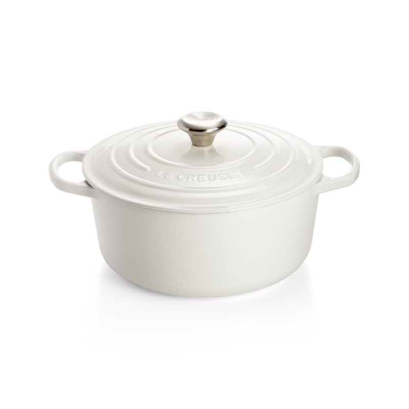 Le Creuset ® Signature 5.5-Qt. White Enameled Cast Iron Dutch Oven with Lid - image 10 of 11