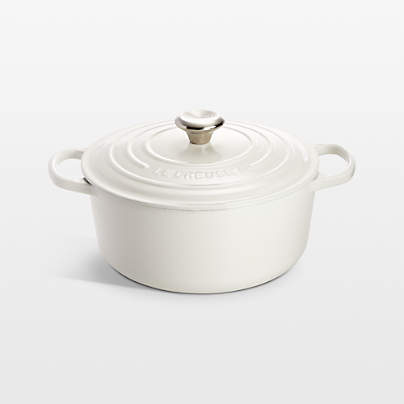 Le Creuset ® Signature 5.5-Qt. White Enameled Cast Iron Dutch Oven with Lid