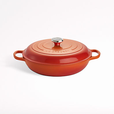 View Le Creuset ® Signature 5-Qt. Flame Enameled Cast Iron Braiser details