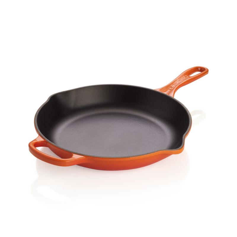 Le Creuset ® Signature 10.25" Flame Orange Enameled Cast Iron Skillet - image 7 of 8