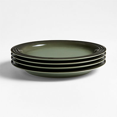 View Le Creuset ® Thyme Stoneware Dinner Plates, Set of 4 details