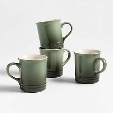 View Le Creuset ® 14-oz. Thyme Stoneware Mugs, Set of 4 details