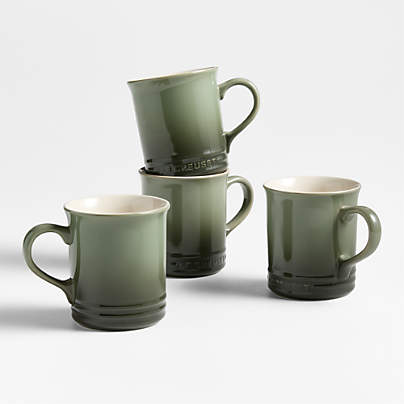 Le Creuset ® 14-oz. Thyme Stoneware Mugs, Set of 4