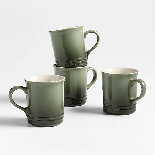 Le Creuset ® 14-oz. Thyme Stoneware Mugs, Set of 4