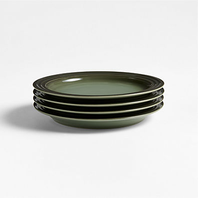 View Le Creuset ® Thyme Stoneware Salad Plates, Set of 4 details