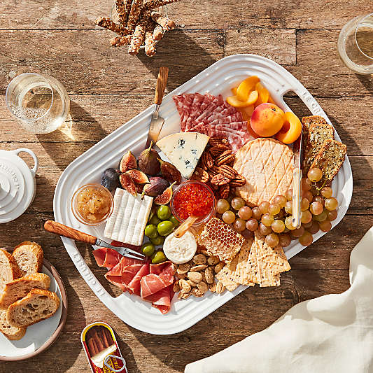 Le Creuset ® White Stoneware Serving Platter