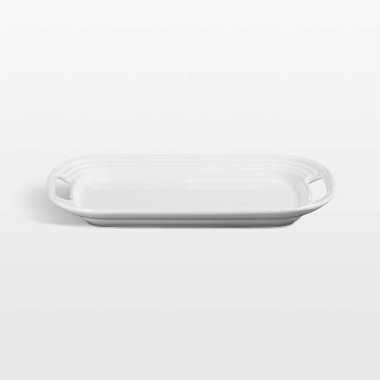 Le Creuset ® White Stoneware Serving Platter