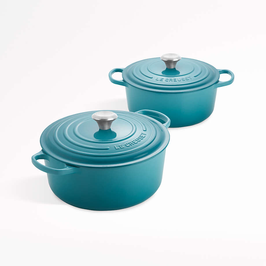 La Cuisine 5 Qt Premium Dark Blue Cast Iron Dish Dutch Oven • For The  Holidays!
