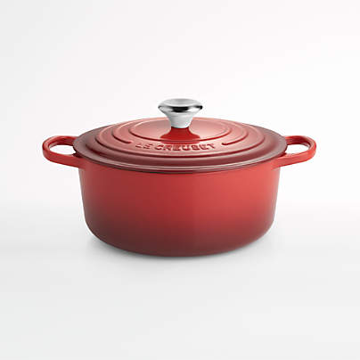 Le Creuset ® Signature 5.5-Qt. Cerise Red Enameled Cast Iron Dutch Oven with Lid