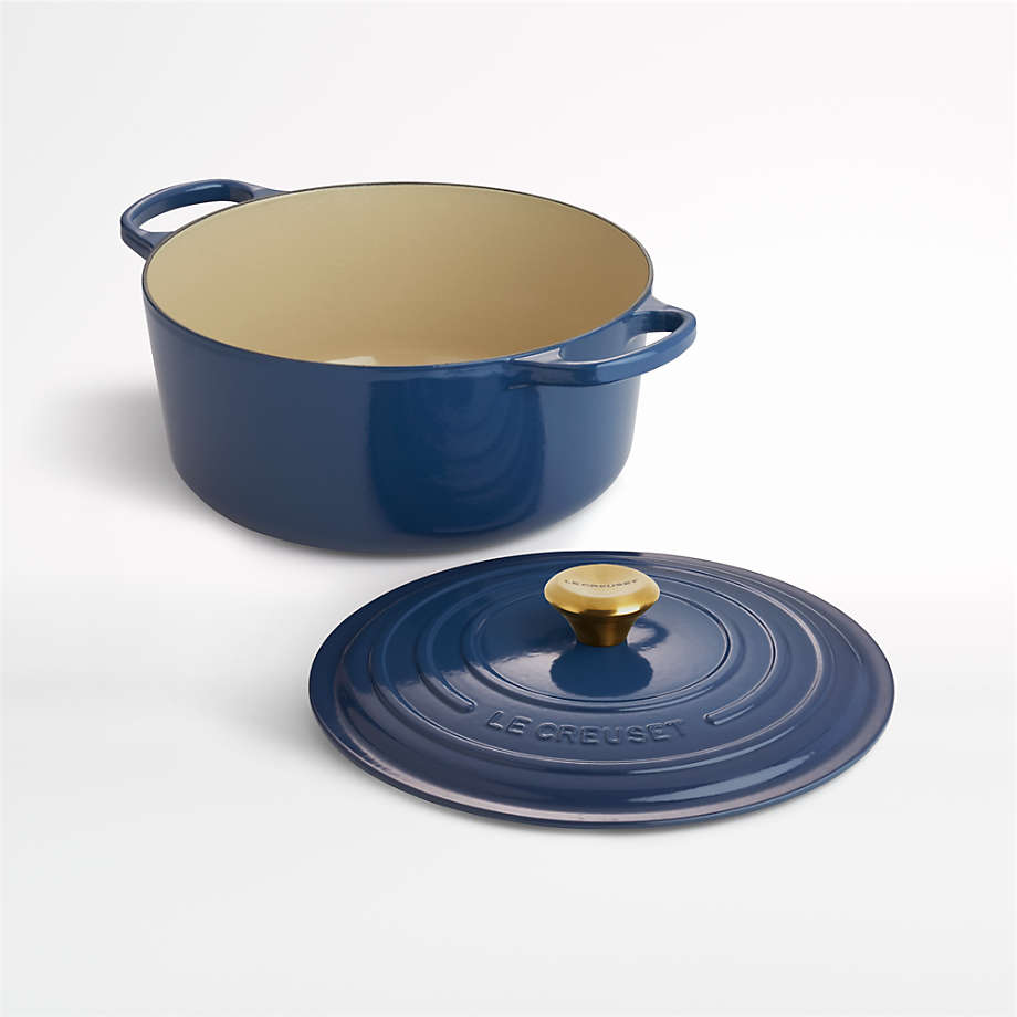 Le Creuset Signature Round 5.5-Qt. Ink Blue Enameled Cast Iron