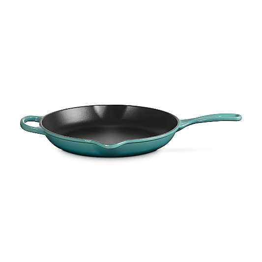 Le Creuset ® Signature 11.75"/30 cm Bleu Riviera Enameled Cast Iron Skillet